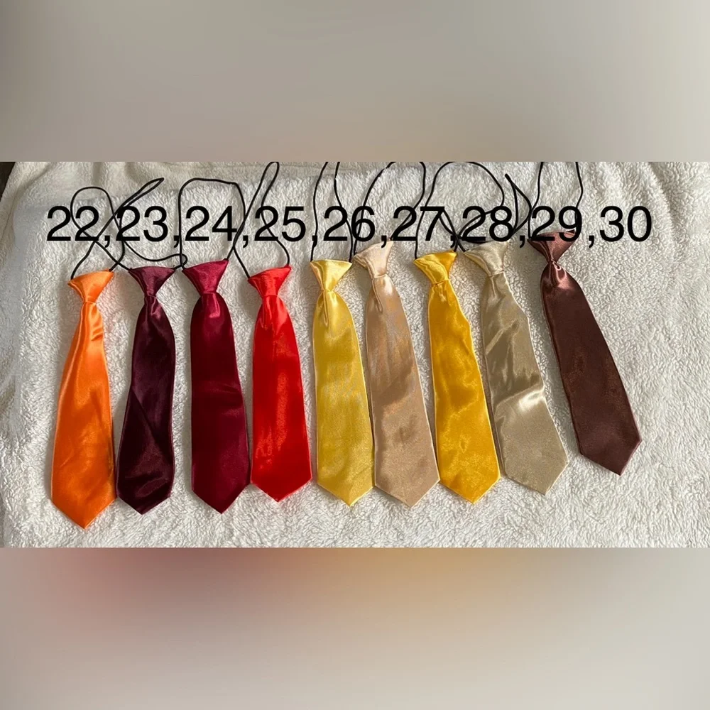 5 Satin Neck Tie For Dogs- 5 pack-‎ Different Colors